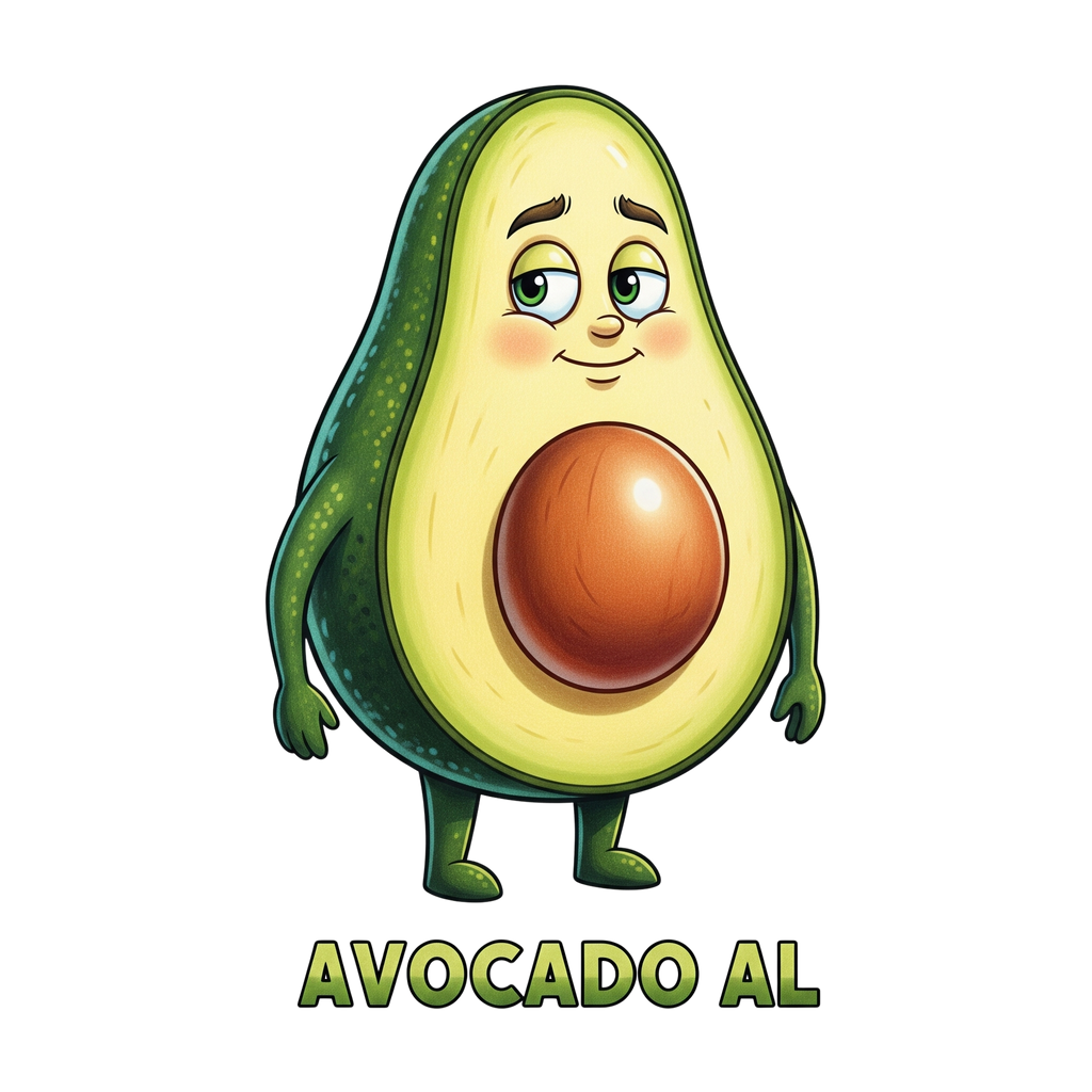 Felpa con cappuccio per bambini Avocado Al