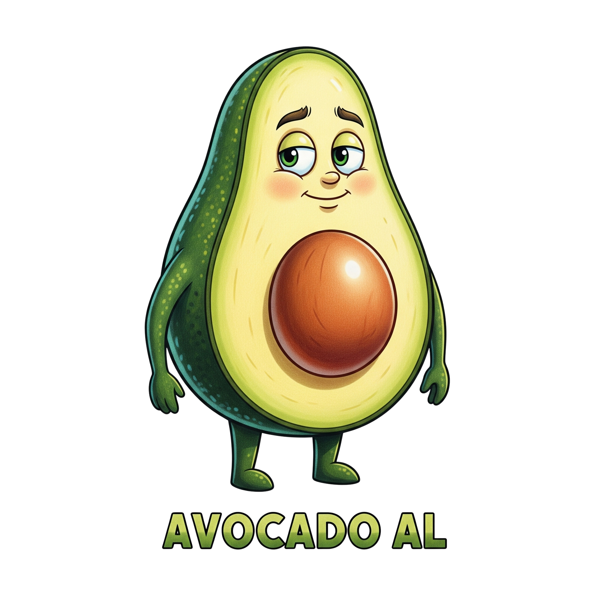 Felpa con cappuccio per bambini Avocado Al