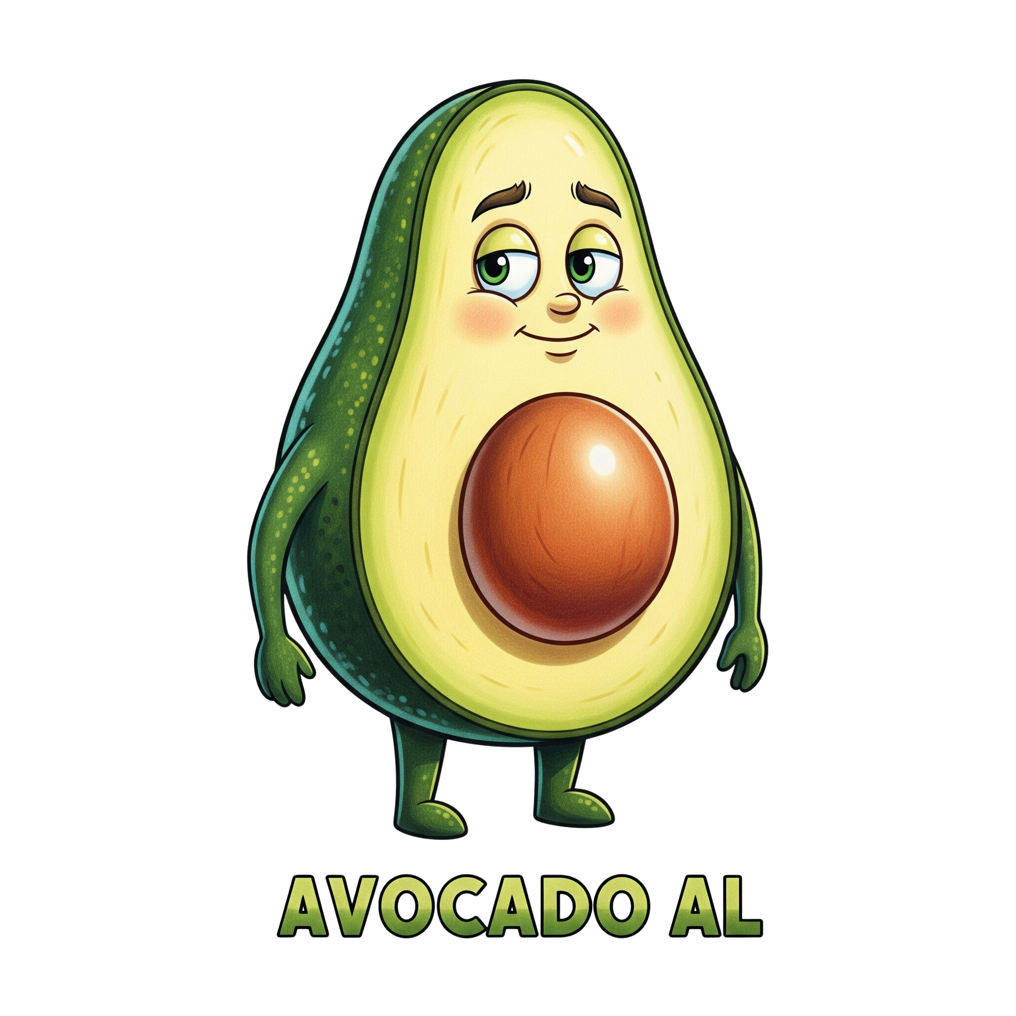 Felpa con cappuccio per bambini Avocado Al