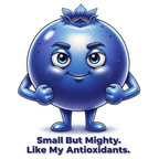 Felpa con cappuccio Blueberry Bob "Small but mighty"