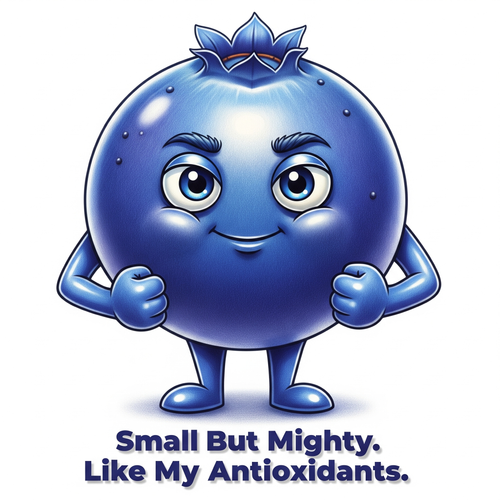 Felpa con cappuccio Blueberry Bob "Small but mighty"