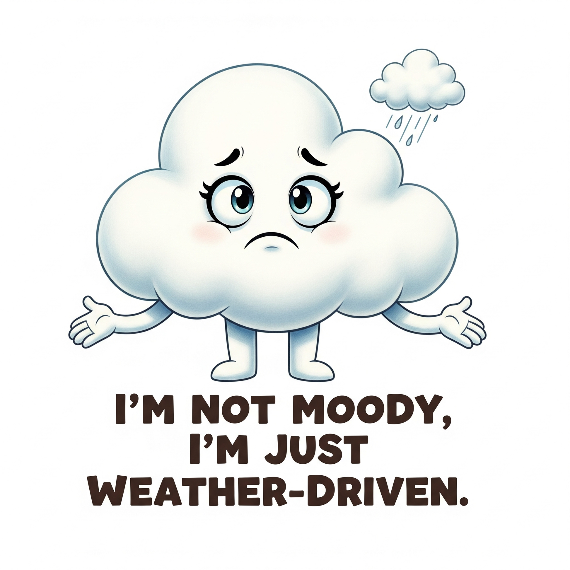 T-shirt morbida da donna Cloud Chloe "Moody"