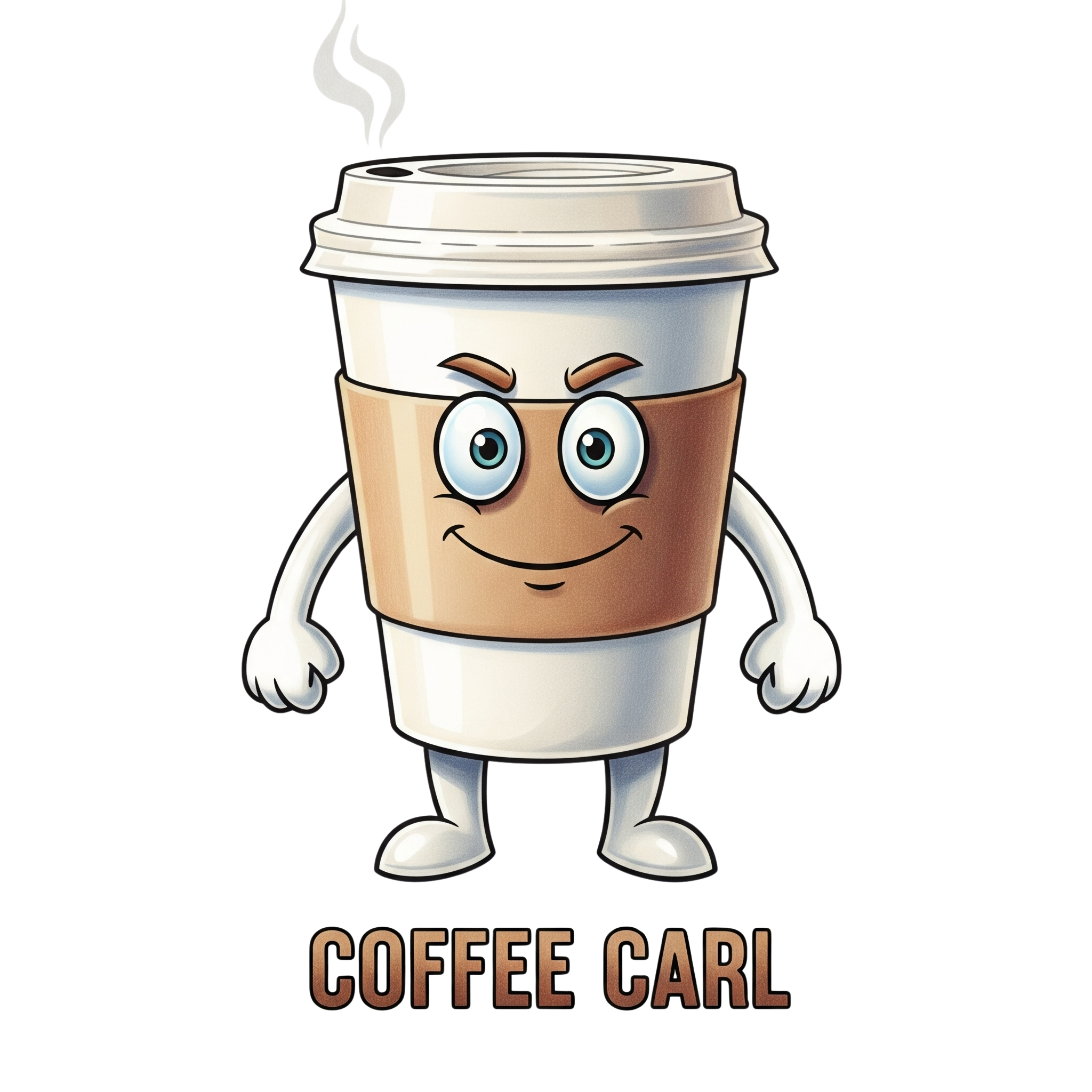 Felpa con cappuccio per bambini Coffee Carl