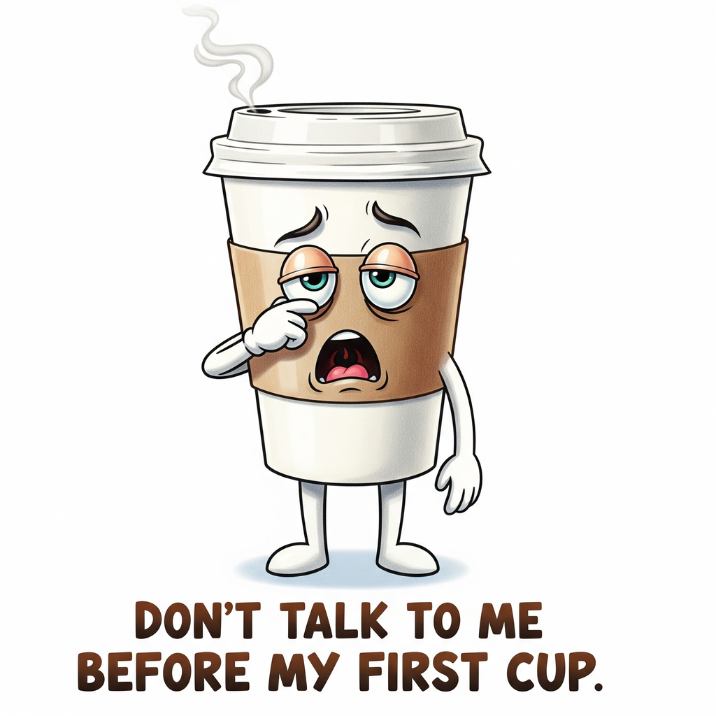 Felpa con cappuccio Coffee Carl "Don't talk to me"