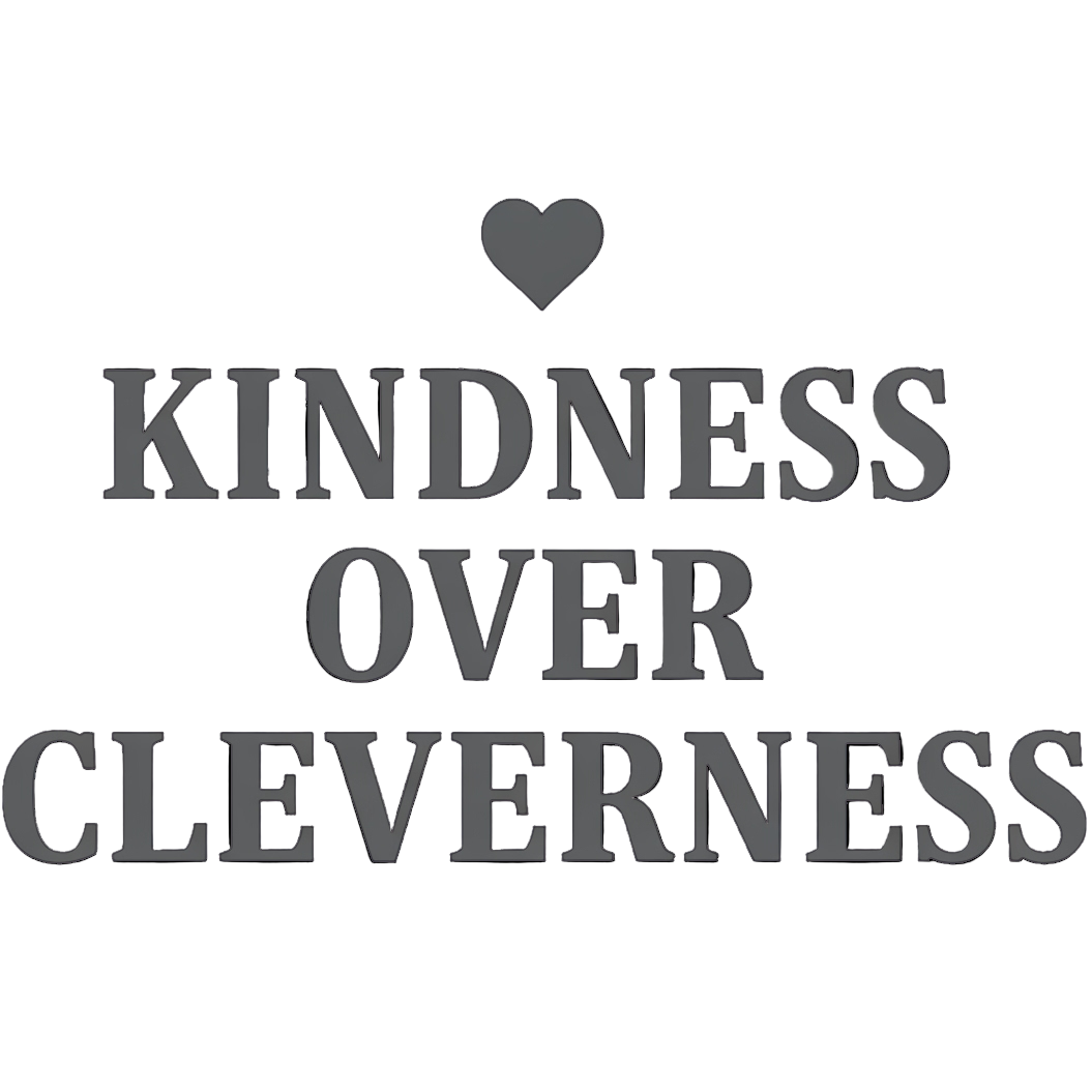 Felpa con cappuccio unisex oversize Kindness over Cleverness