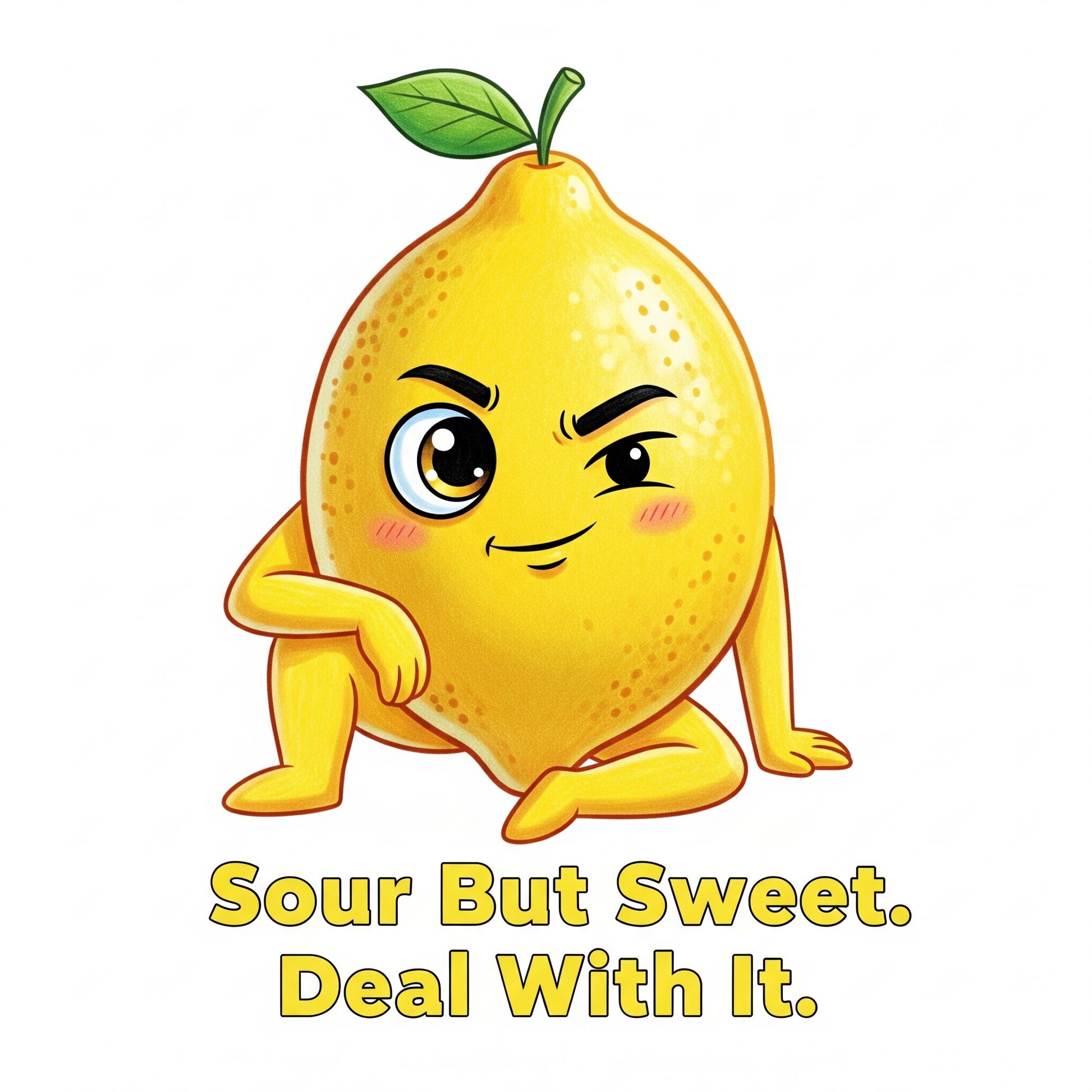 Maglietta unisex Lemon Lou "Sour but sweet"