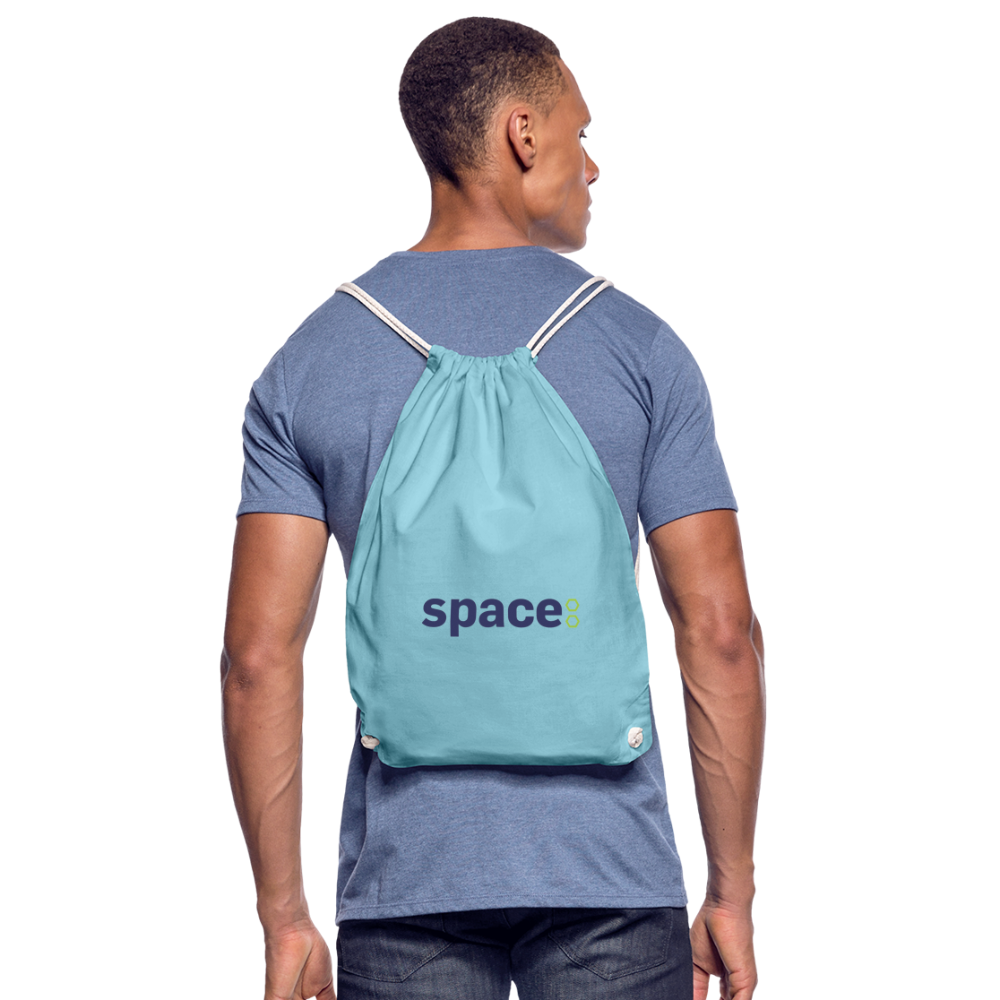 Borsa cotone Space - verde acqua