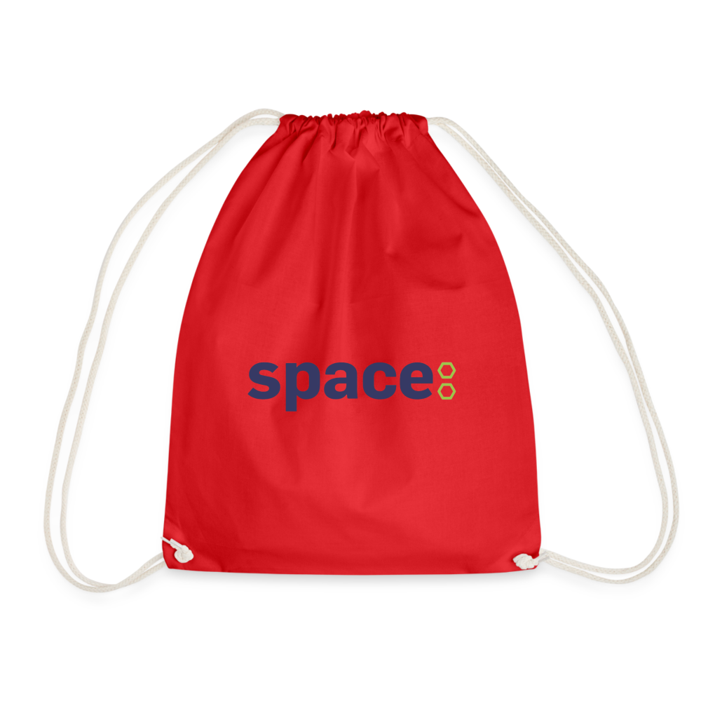 Borsa cotone Space - rosso