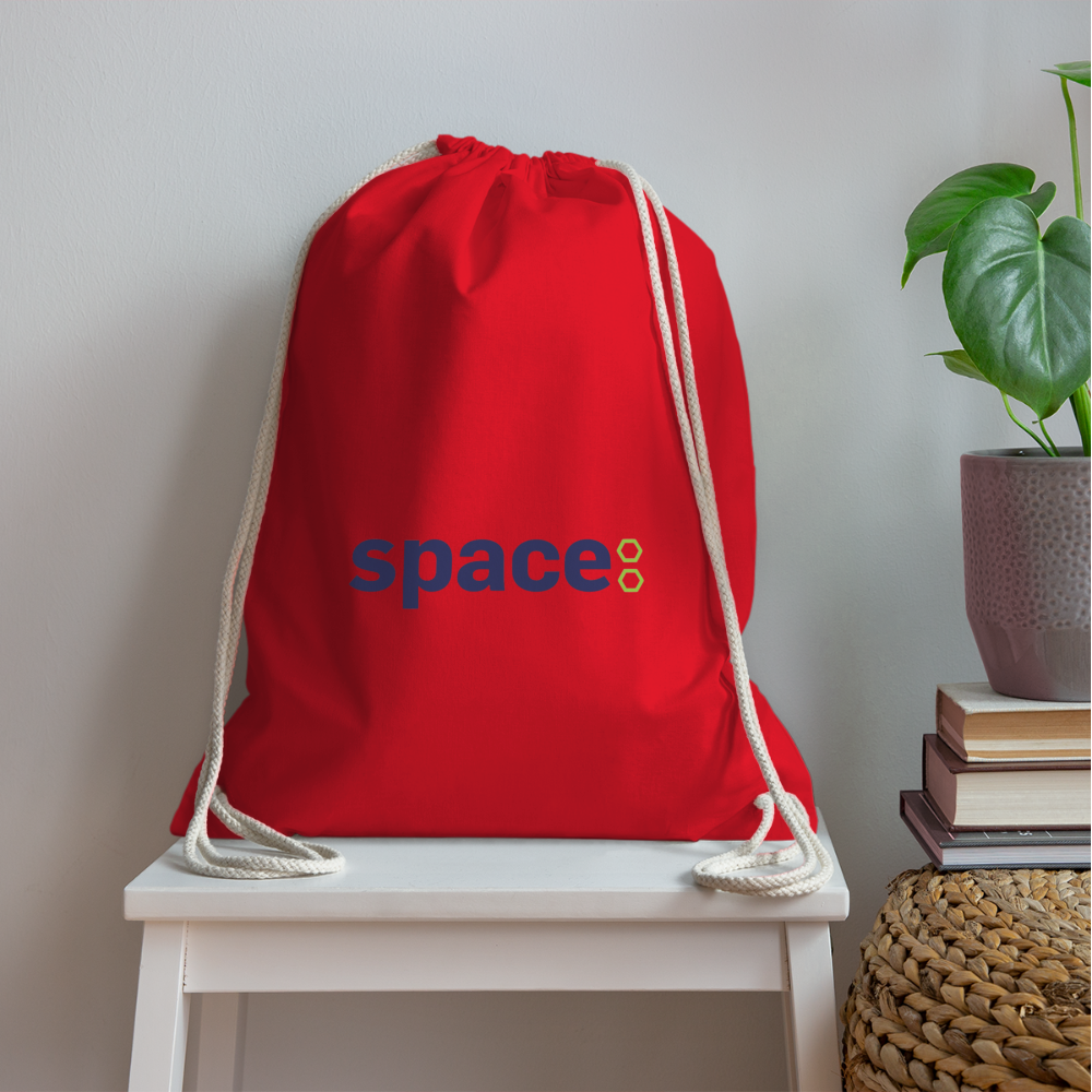 Borsa cotone Space - rosso