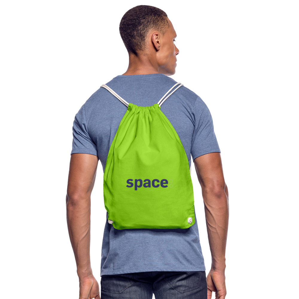 Borsa cotone Space - verde neon