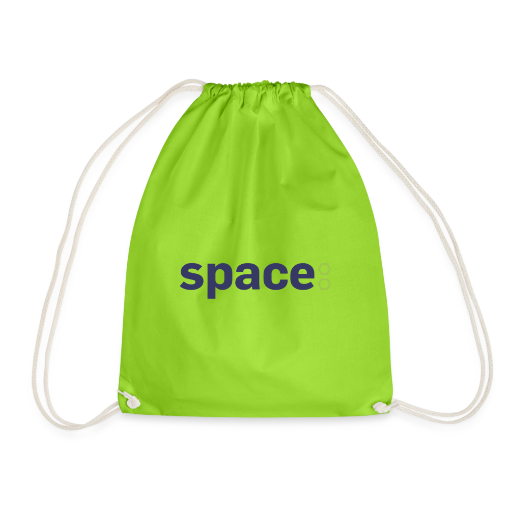 Borsa cotone Space - verde neon