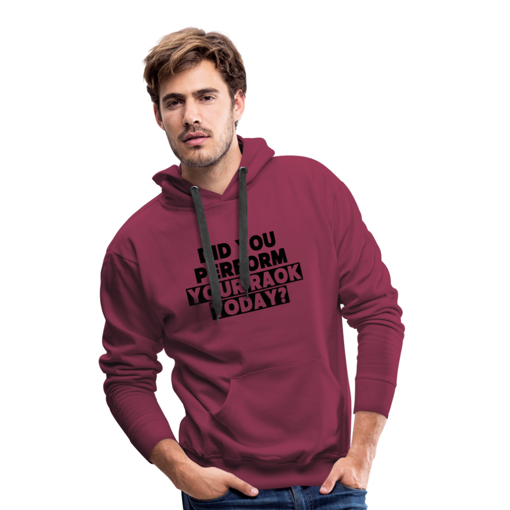 Felpa con cappuccio premium da uomo Random Act Of Kindness - rosso bordeaux