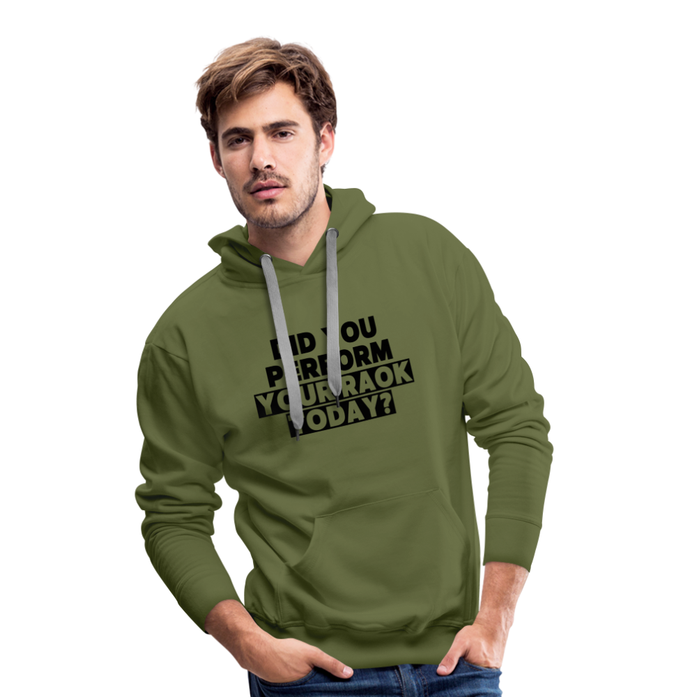 Felpa con cappuccio premium da uomo Random Act Of Kindness - verde oliva