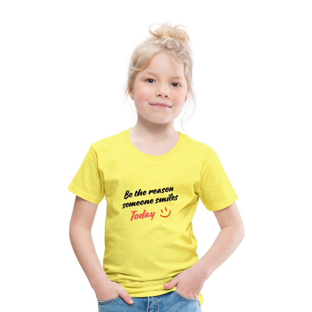 Maglietta Premium Be The Reason per bambini - giallo