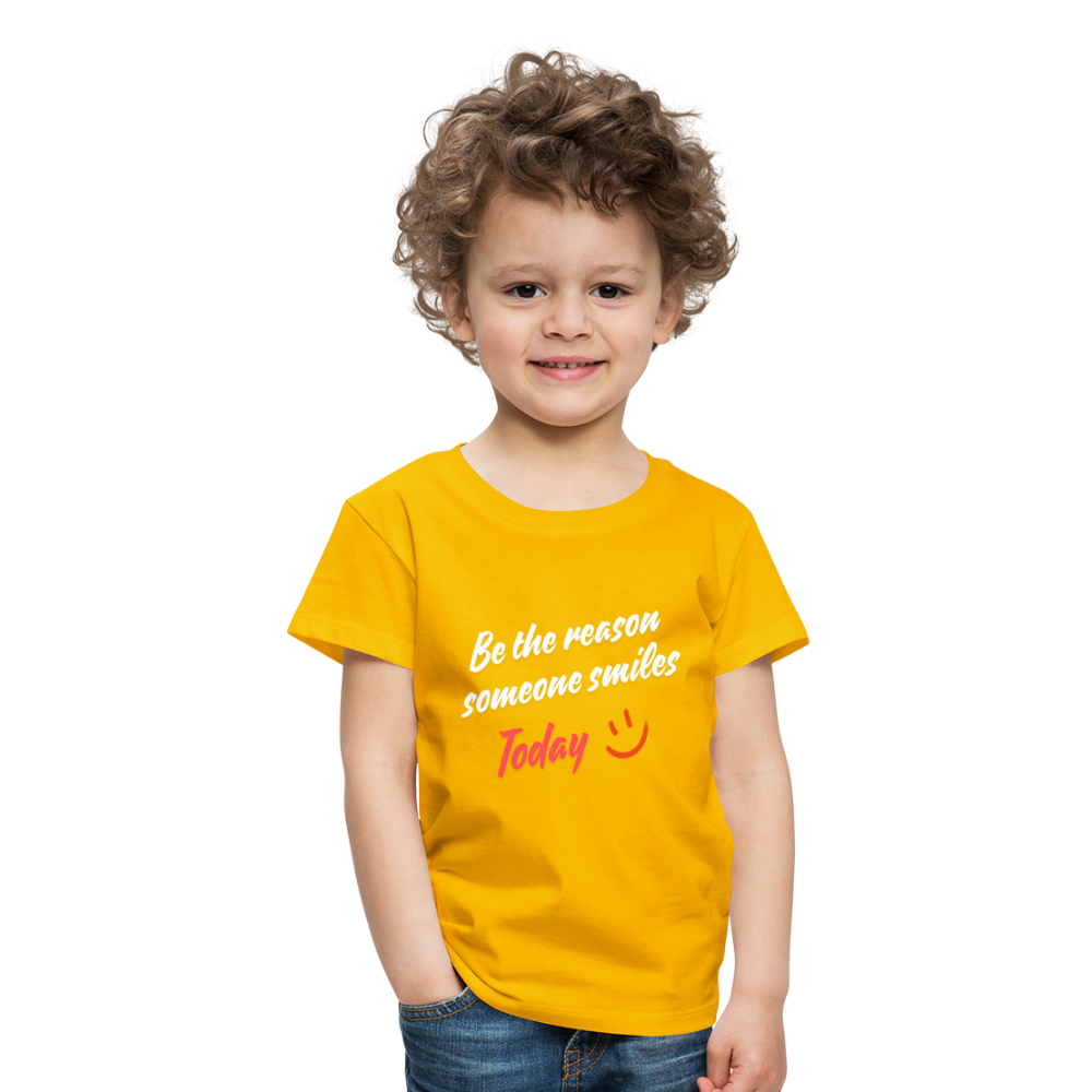 Maglietta Premium Be The Reason scura per bambini - giallo sole