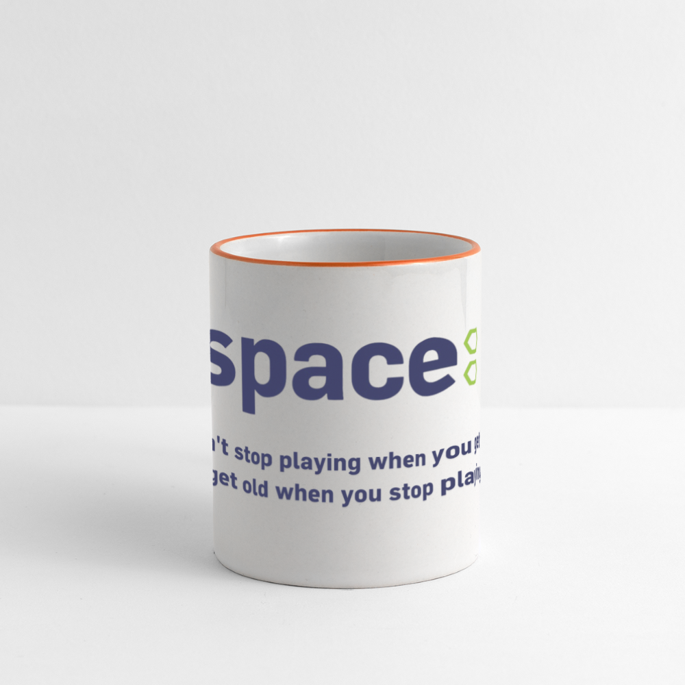 Tazza Space - bianco/arancione