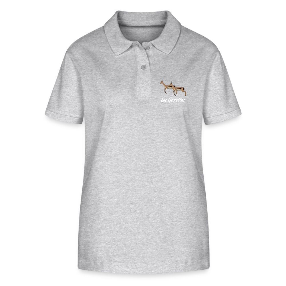 Polo ecologica da donna ELLISER Gazelles - grigio melange