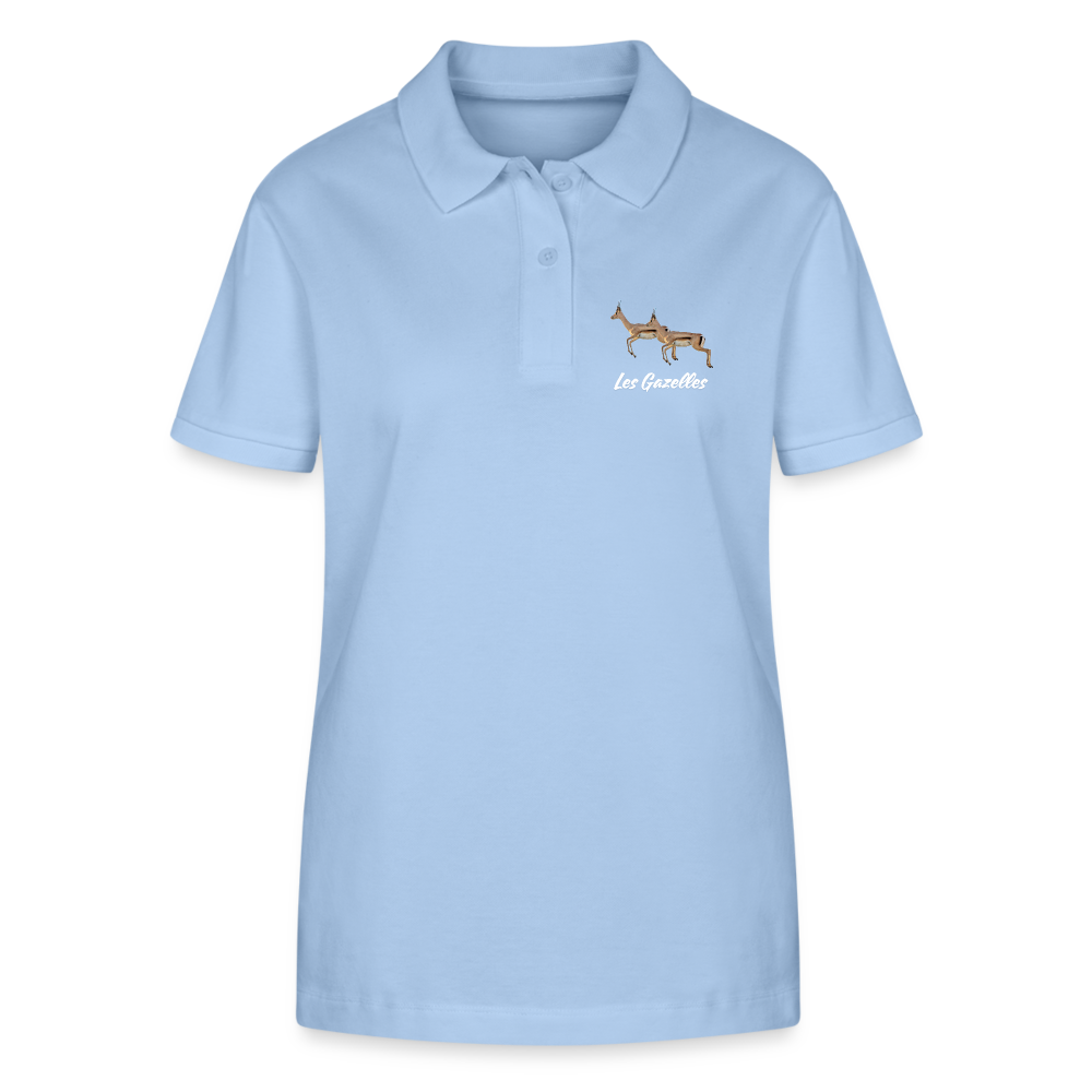 Polo ecologica da donna ELLISER Gazelles - azzurro