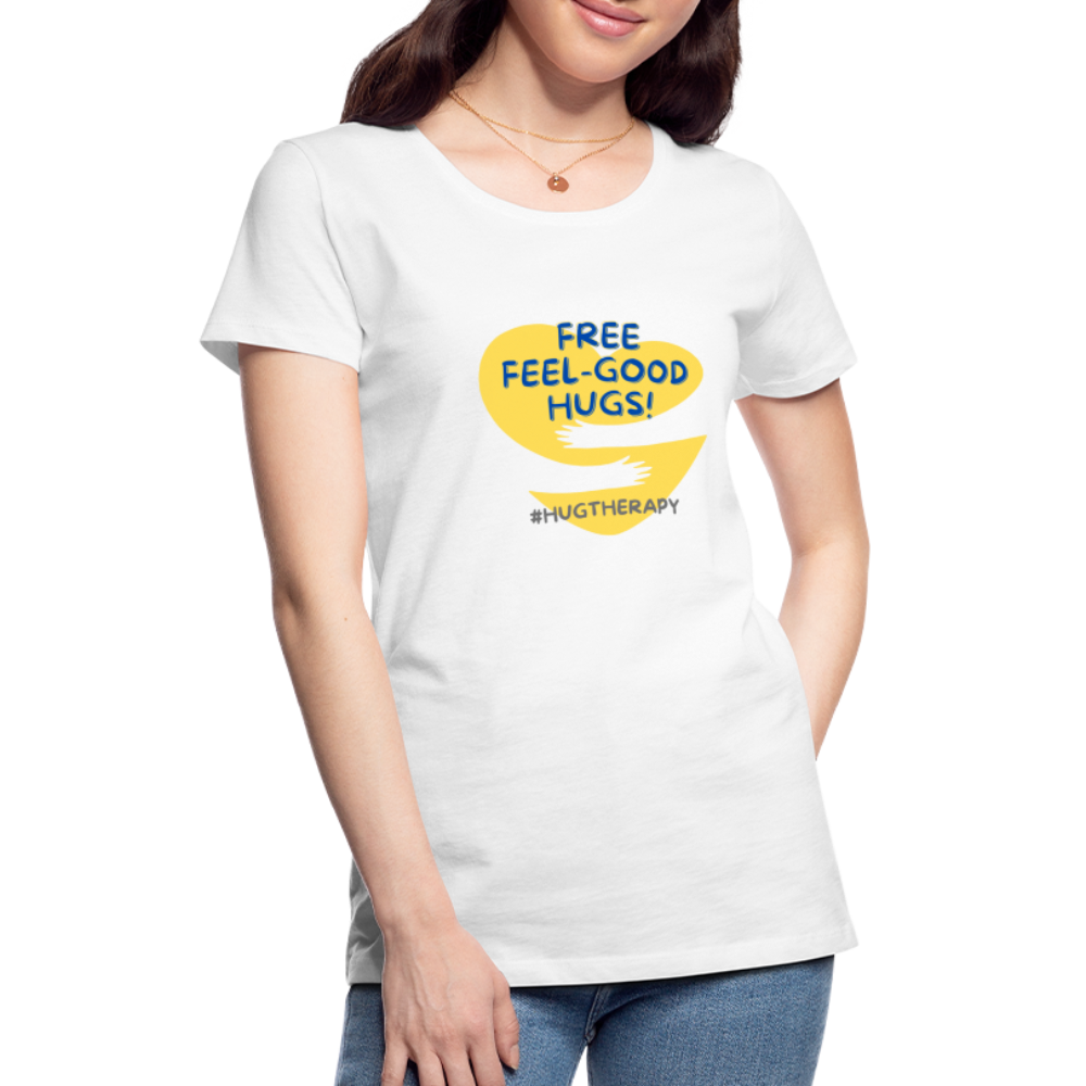 Maglietta Premium Feel Good Hugs da donna - bianco