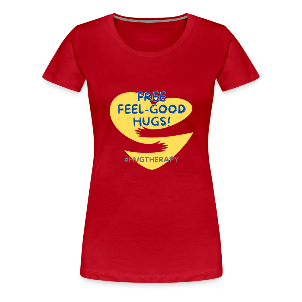 Maglietta Premium Feel Good Hugs da donna - rosso