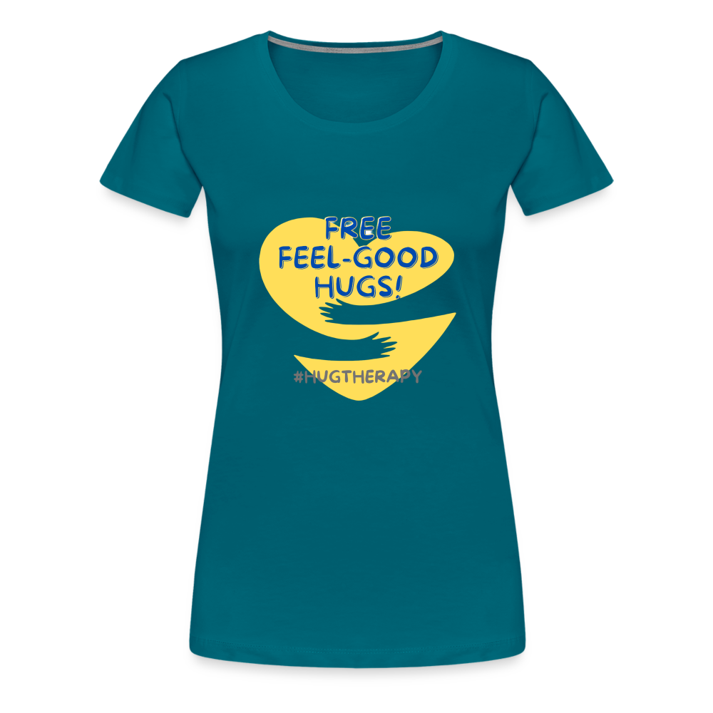 Maglietta Premium Feel Good Hugs da donna - blu diva