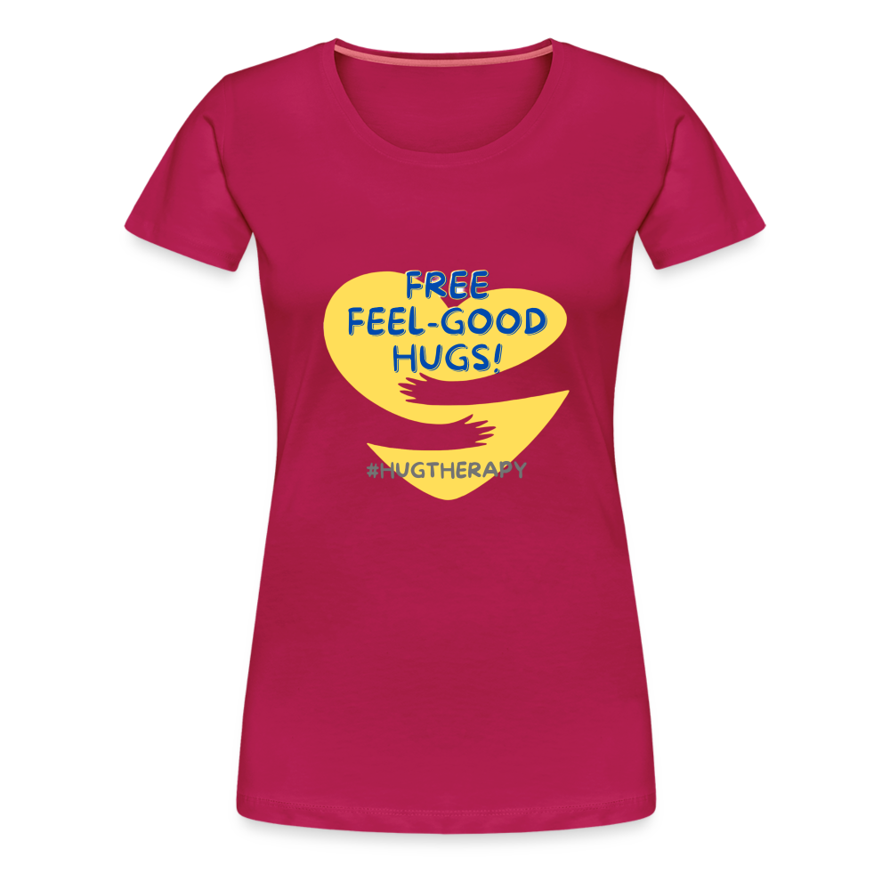 Maglietta Premium Feel Good Hugs da donna - Borgogna