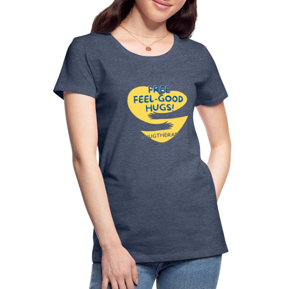 Maglietta Premium Feel Good Hugs da donna - bluastro