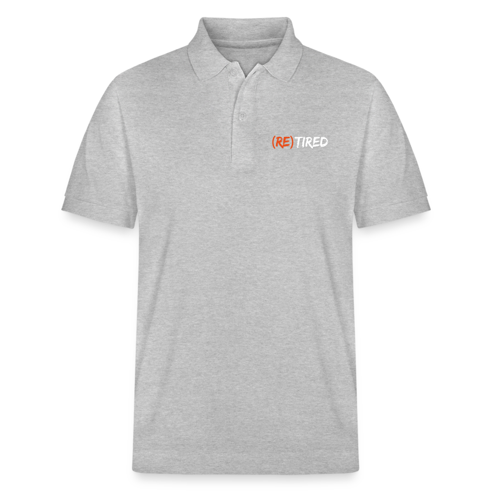 Polo ecologica unisex (RE)TIRED - grigio melange