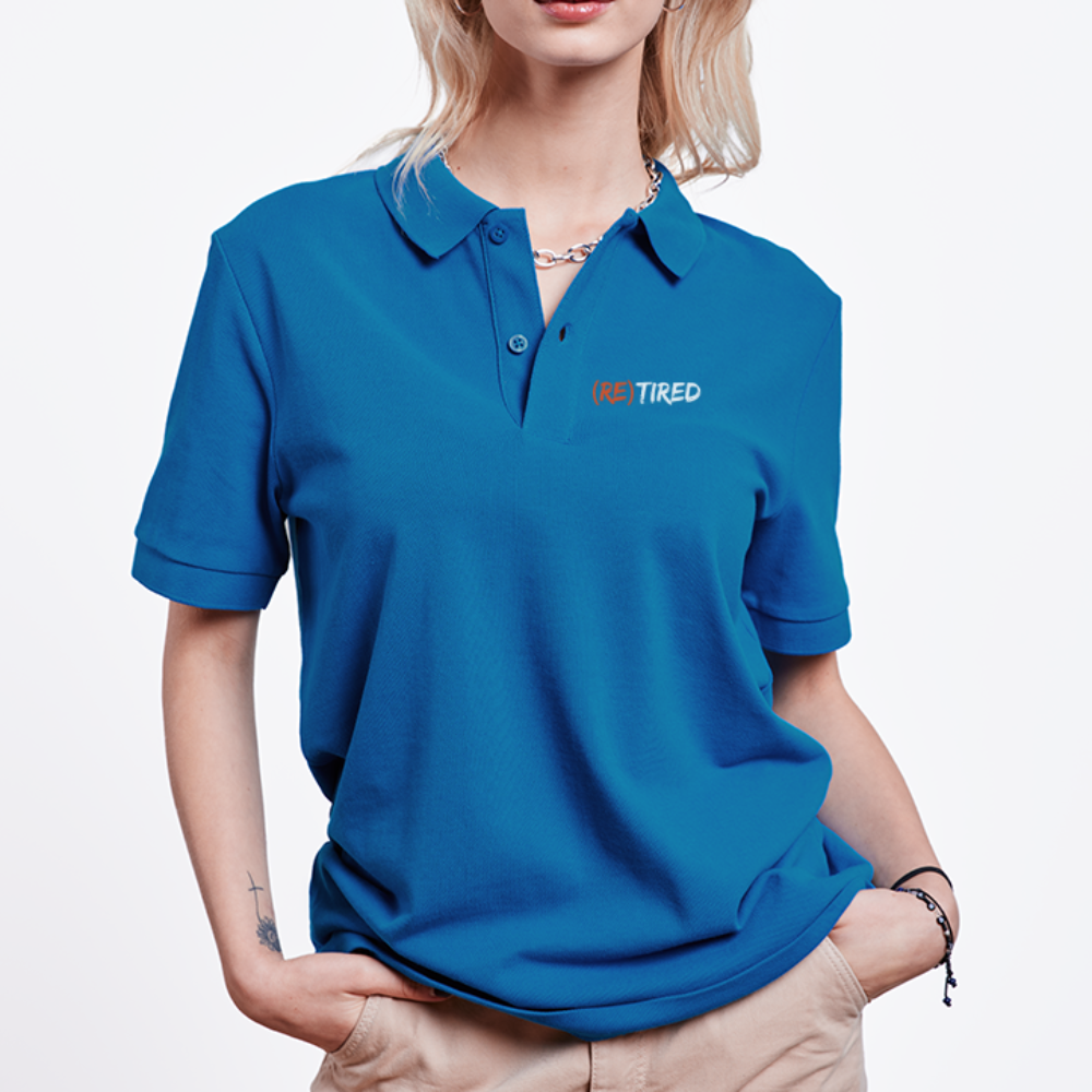 Polo ecologica unisex (RE)TIRED - blu royal