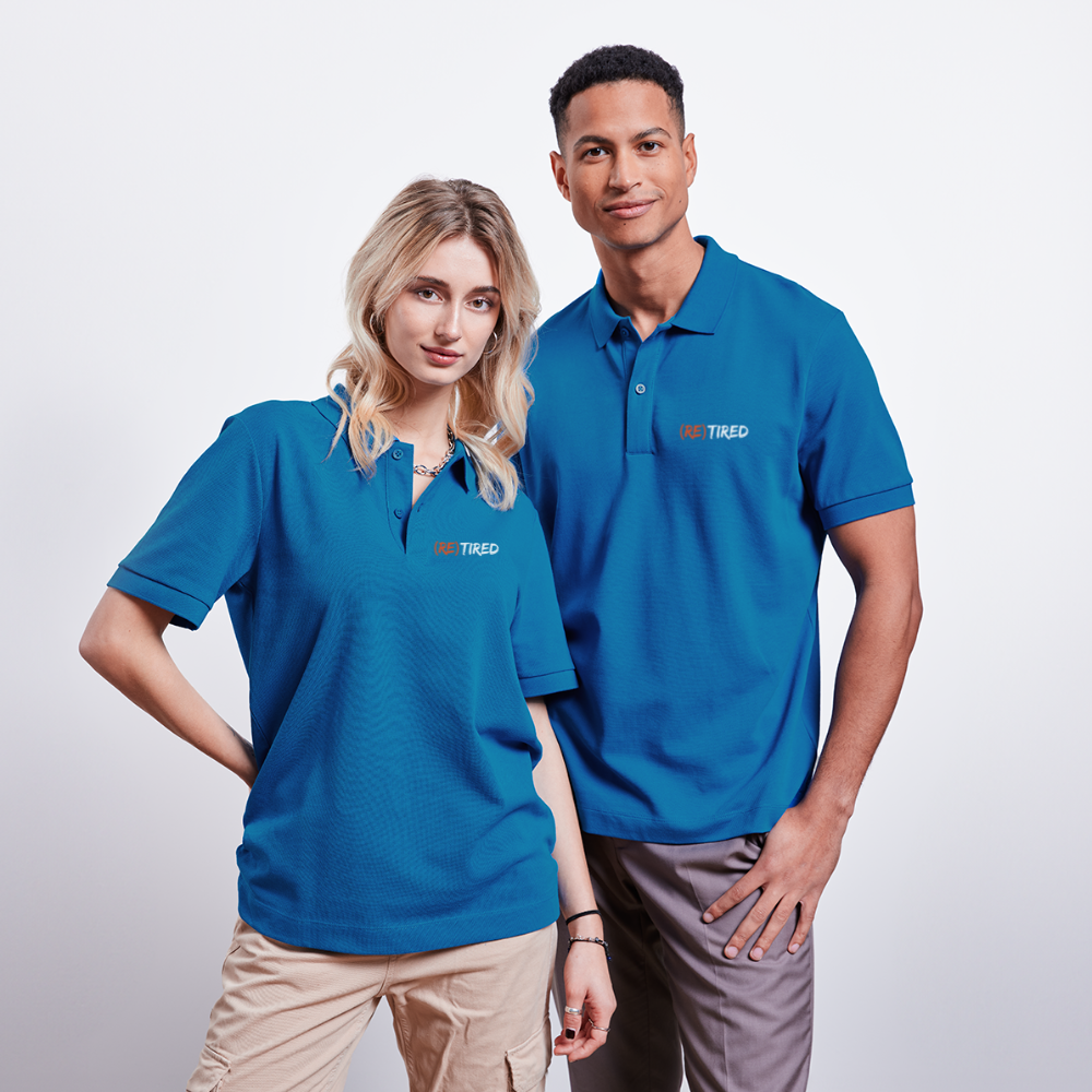 Polo ecologica unisex (RE)TIRED - blu royal