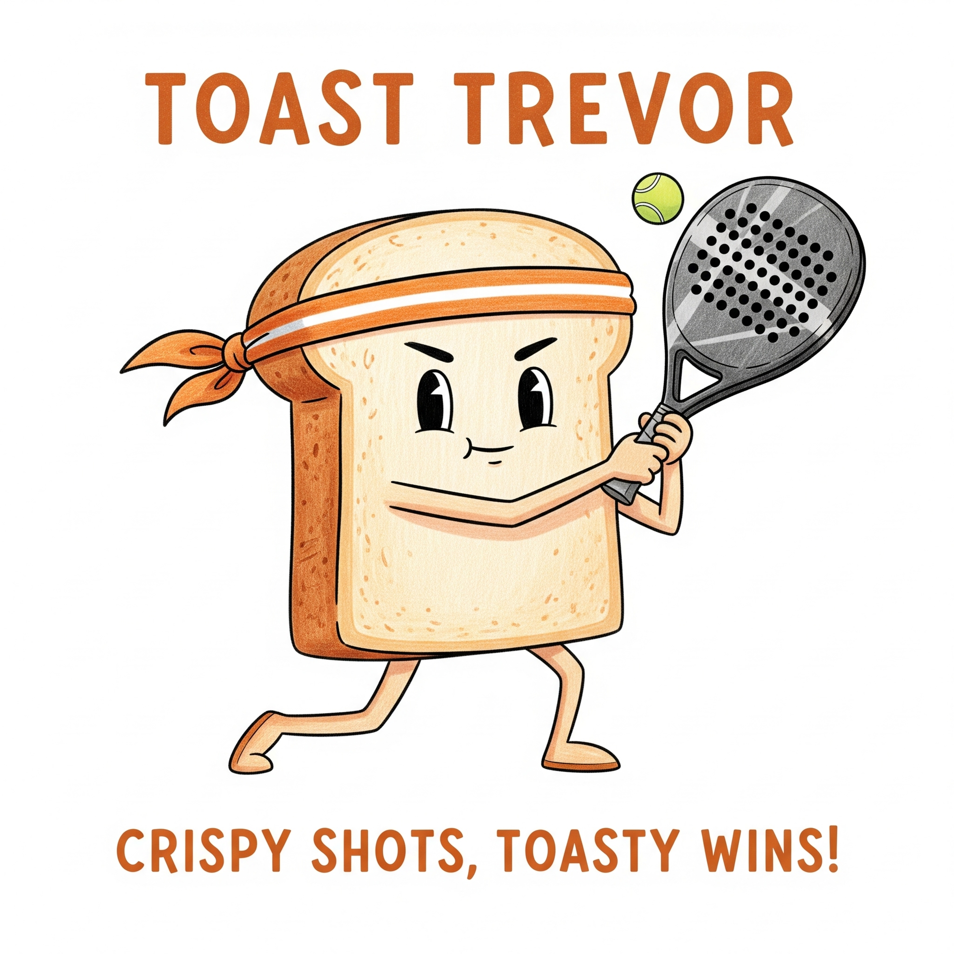 Toast Trevor padel sports t-shirt