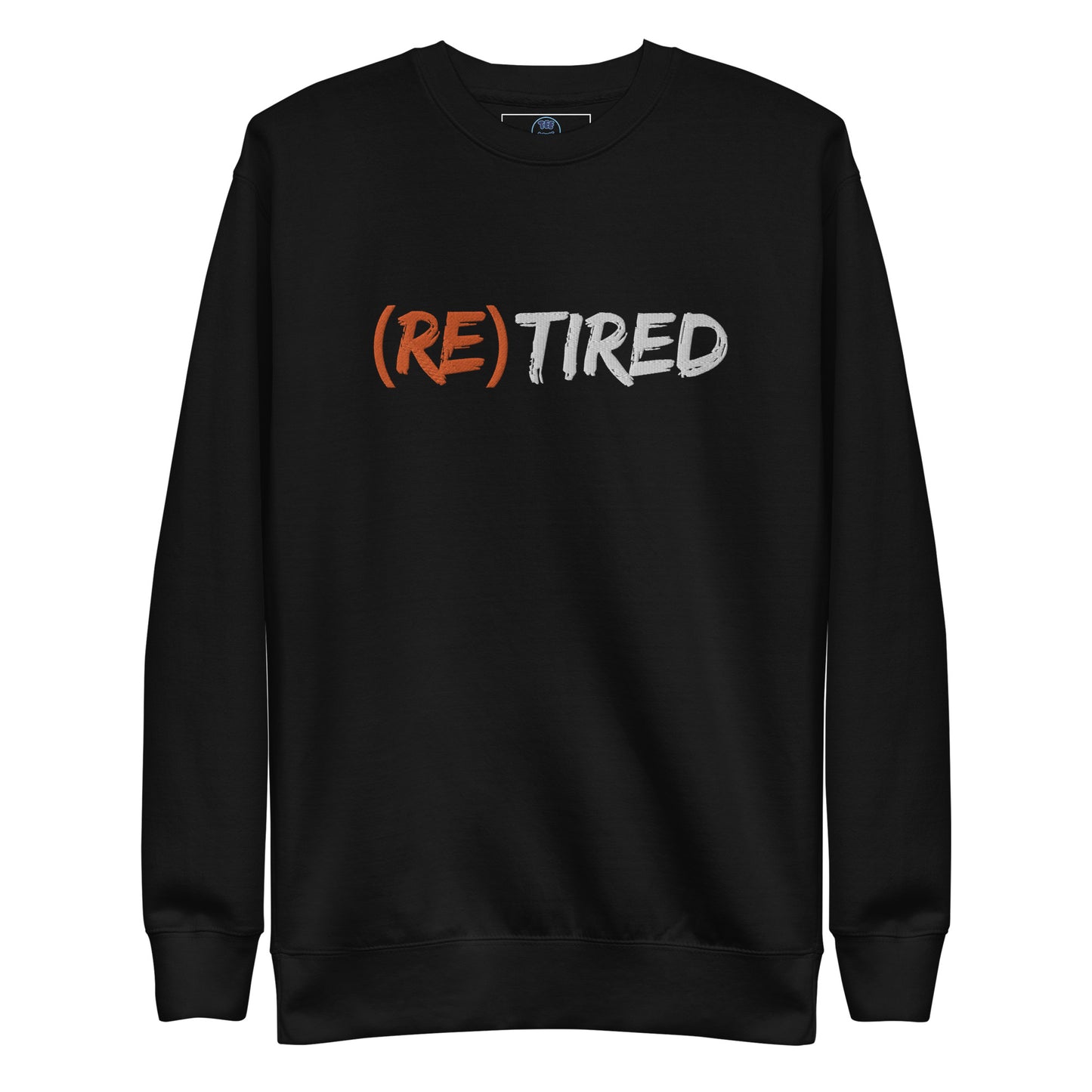 Felpa premium unisex (RE)TIRED con logo ricamato