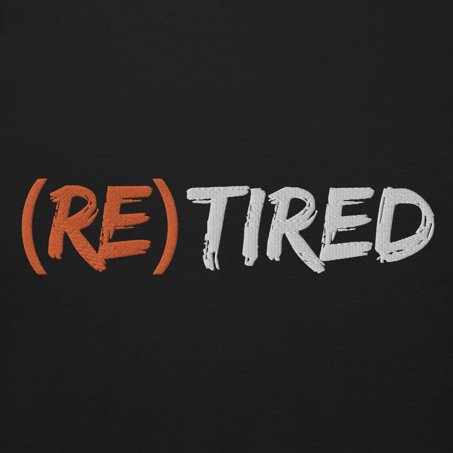 Felpa premium unisex (RE)TIRED con logo ricamato