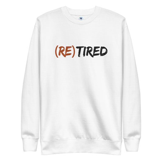 Felpa premium unisex (RE)TIRED con logo ricamato