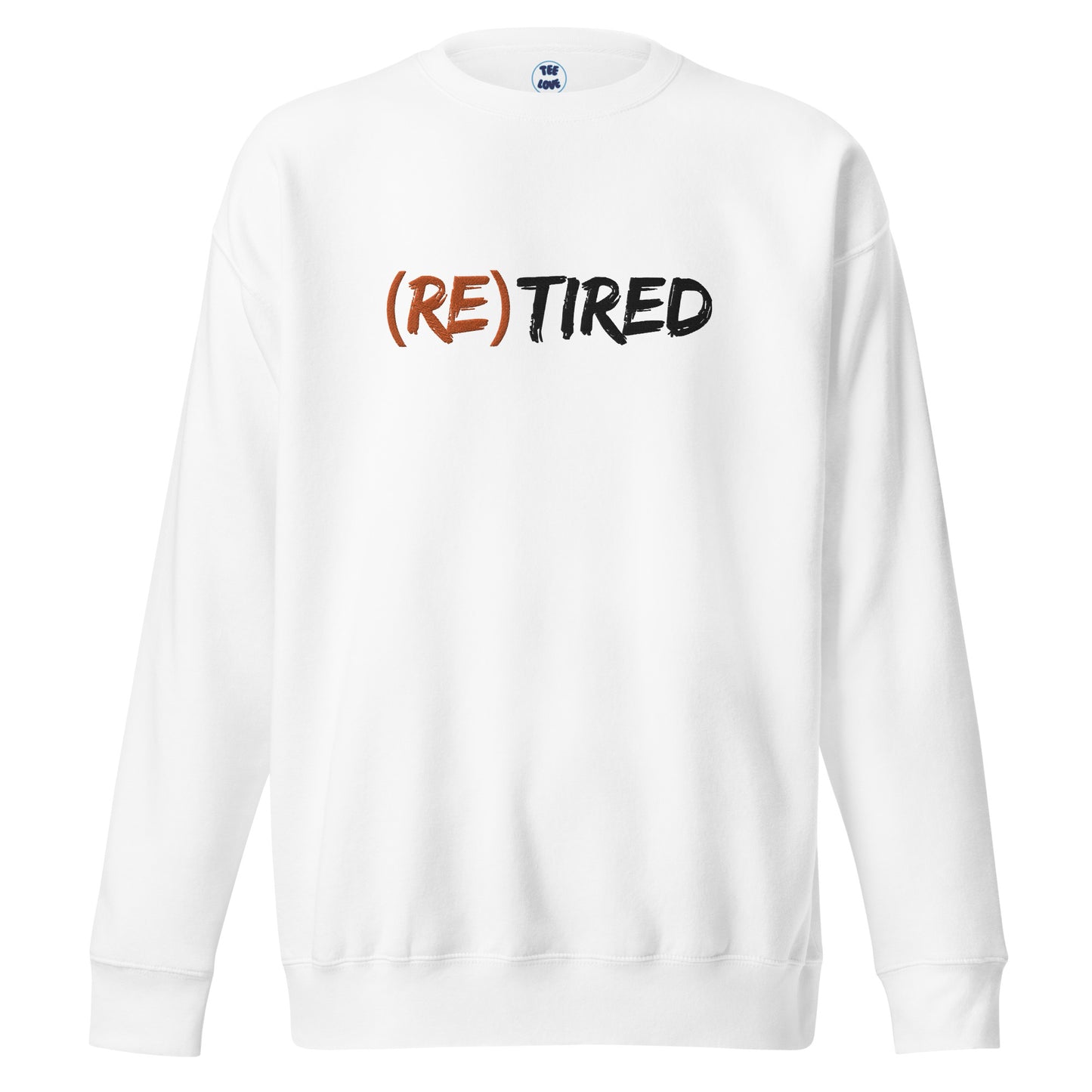 Felpa premium unisex (RE)TIRED con logo ricamato